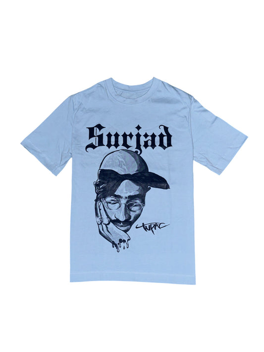 CAMISETA TUPAC, AZUL MAYA