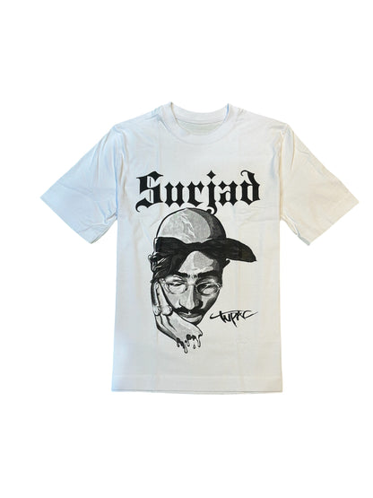 CAMISETA TUPAC, BLANCA