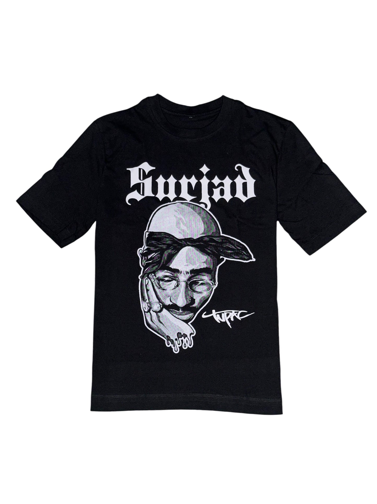 CAMISETA TUPAC, NEGRA